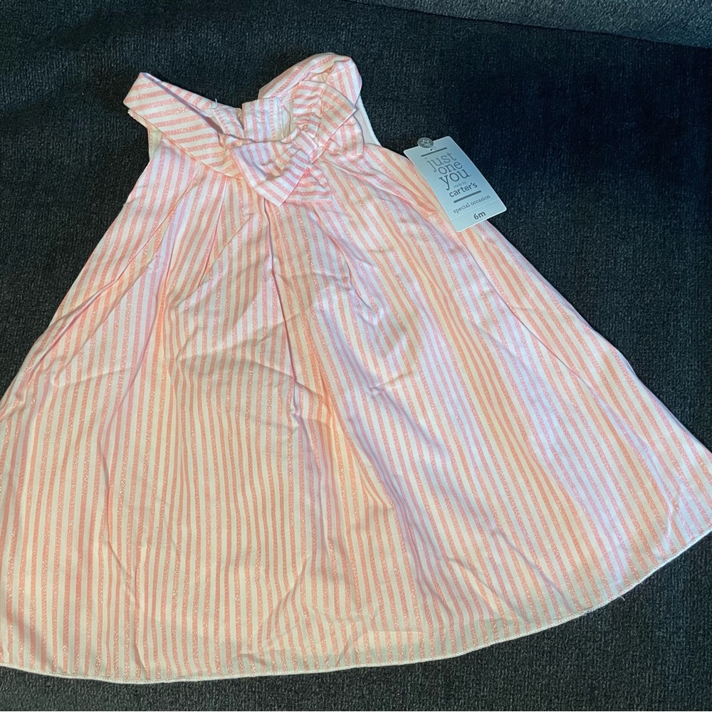 Carter's Pink Striped Kids Dress